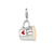 Rhodium Enameled Mug Charm in Sterling Silver