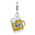 Amore La Vita Sterling Silver Enameled BEER Mug Charm hide-image