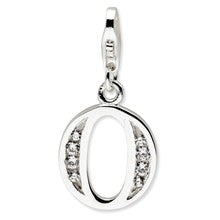 Amore La Vita Sterling Silver CZ Letter O Charm hide-image