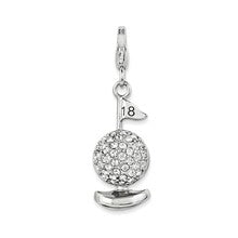 Amore La Vita Sterling Silver 3-D Enameled Golf Ball Charm hide-image