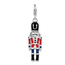 Amore La Vita Sterling Silver 3-D Enameled Nut Cracker Charm hide-image