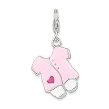 Amore La Vita Sterling Silver Enameled Shirt Charm hide-image