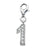 Amore La Vita Sterling Silver CZ Number 1 Charm hide-image