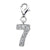 Amore La Vita Sterling Silver CZ Number 7 Charm hide-image