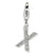 Amore La Vita Sterling Silver CZ Letter X Charm hide-image
