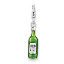 Amore La Vita Sterling Silver Rhodium Enameled Bottle Charm hide-image