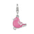 Amore La Vita Sterling Silver And Pink Enameled Bird Charm hide-image