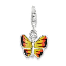 Amore La Vita Sterling Silver And Enameled Butterfly Charm hide-image