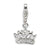 Amore La Vita Sterling Silver CZ Crown Charm hide-image