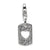 Amore La Vita Sterling Silver CZ Cut-out Love Heart Clip-on Charm hide-image