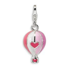 Amore La Vita Sterling Silver 3-D Enameled Hot Air Balloon Charm hide-image