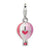 Amore La Vita Sterling Silver 3-D Enameled Hot Air Balloon Charm hide-image