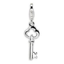 Amore La Vita Sterling Silver Polished Skeleton Key Charm hide-image