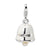 FW Cult Pearl White Enamel Bell Charm in Sterling Silver