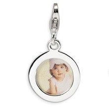 Amore La Vita Sterling Silver Polished Circle Frame Charm hide-image