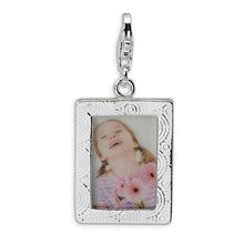 Amore La Vita Sterling Silver Polished Picture Frame Charm hide-image