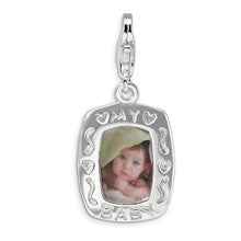 Amore La Vita Sterling Silver Polished My Baby Frame Charm hide-image