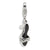 Amore La Vita Sterling Silver Black Enamel & Polished Shoe Charm hide-image