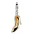 Amore La Vita Sterling Silver Gold-Plated 3-D High Heel Shoe Charm hide-image