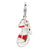 Amore La Vita Sterling Silver Enameled Red Platform High Heel Charm hide-image