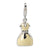 3-D Enameled Dress Charm in Sterling Silver