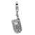 Amore La Vita Sterling Silver Flip Cell Phone CZ Charm hide-image