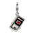 Amore La Vita Sterling Silver Enamel Swarovski Element Cell Phone Charm hide-image