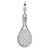 Amore La Vita Sterling Silver 3-D Polished Tennis Racket Charm hide-image