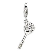 Amore La Vita Sterling Silver 3-D Racquet Ball Racket Charm hide-image