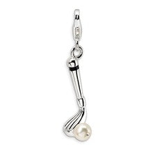 Amore La Vita Sterling Silver FW Cult Pearl Golf Club Charm hide-image