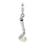 FW Cult Pearl Golf Club Charm in Sterling Silver