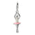 Amore La Vita Sterling Silver 3-D Enamel Ballerina Charm hide-image