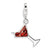 Amore La Vita Sterling Silver Crystal Martini Glass Charm hide-image