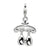 3-D Wine Rack Charm in Sterling Silver