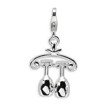 Amore La Vita Sterling Silver 3-D Wine Rack Charm hide-image