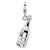 Amore La Vita Sterling Silver 3-D Enameled Champagne Bottle Charm hide-image