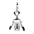 Enameled Cork Screw Charm in Sterling Silver