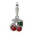 Amore La Vita Sterling Silver Swarovski Element Cherries Charm hide-image