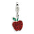 Amore La Vita Sterling Silver Enamel Red Crystal Apple Charm hide-image