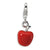 Amore La Vita Sterling Silver 3-D Red Enameled Apple Charm hide-image
