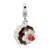 3-D Enameled Dessert Charm in Sterling Silver