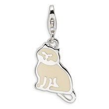 Amore La Vita Sterling Silver Polished Cat Charm hide-image