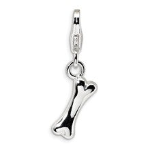 Amore La Vita Sterling Silver Polished Dog Bone Charm hide-image