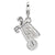 Amore La Vita Sterling Silver 3-D Enameled Wheelbarrow Charm hide-image