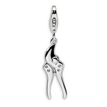 Amore La Vita Sterling Silver 3-D Polishing Pruning Shears with Charm hide-image