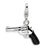 Amore La Vita Sterling Silver 3-D Enameled Pistol Charm hide-image