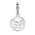 Amore La Vita Sterling Silver Polished Love in Circle Charm hide-image