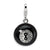 3-D Swarovski Element Magic 8 Ball Charm in Sterling Silver