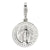 Miraculous Medal Charm in Sterling Silver