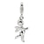 Amore La Vita Sterling Silver 3-D Polished Angel Charm hide-image